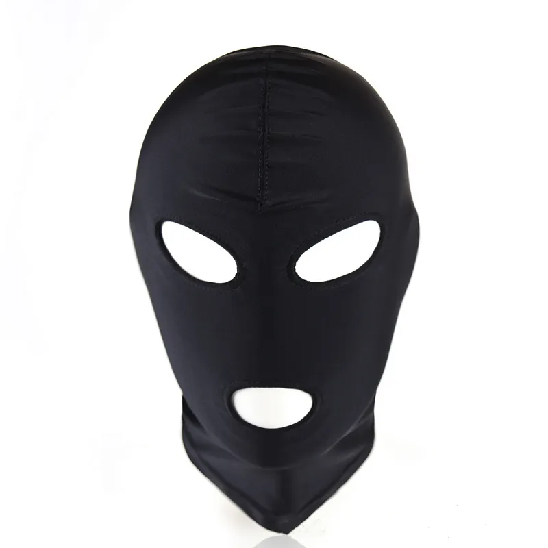 Masker Spandex Lycra Hood Bdsm SM Rollenspel Game Erotische Latex Leer Fetish Open Mond Adultos Porno Speelgoed sexy Speelgoed