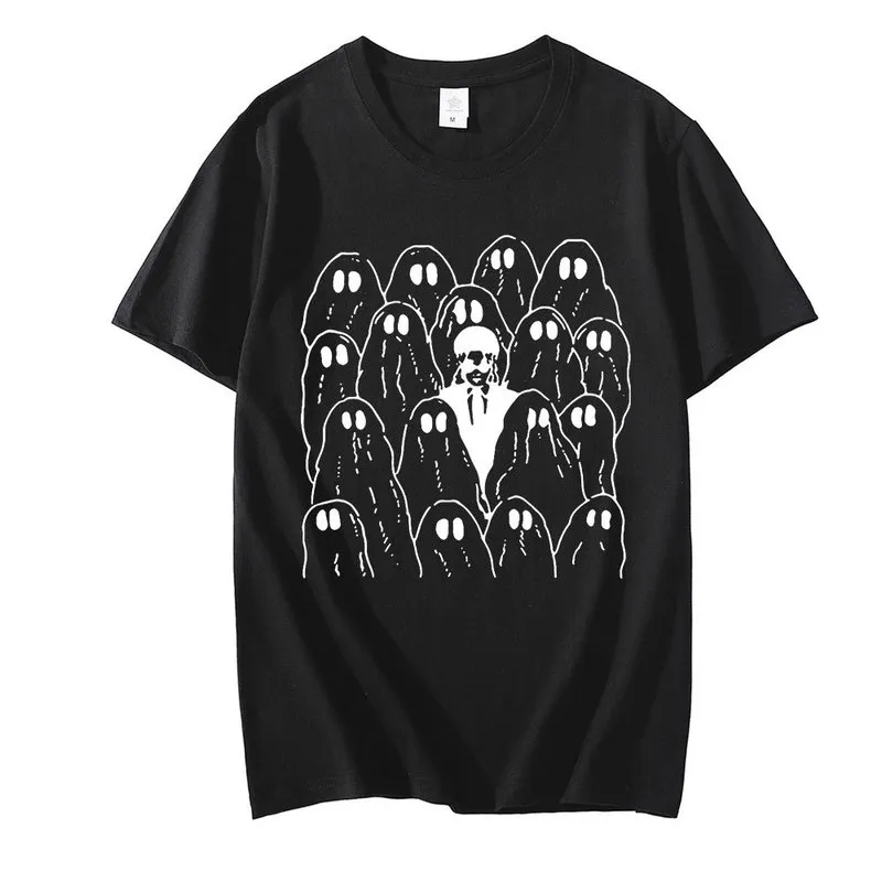 Phoebe Bridgers Ghost Fody Männer Frauen drucken T -Shirt Vintage T -Shirt Männliche Baumwolle Kurzarm Tee Gothic Unisex T -Shirts 220610