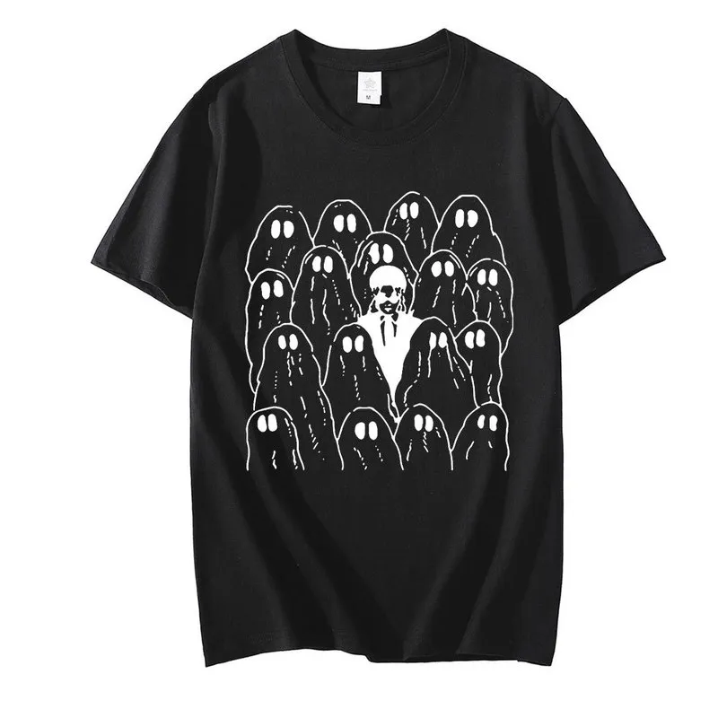 Phoebe Bridgers Ghost moda hombres mujeres imprimir camiseta Vintage camiseta hombre algodón manga corta Tee gótico Unisex camisetas 220610