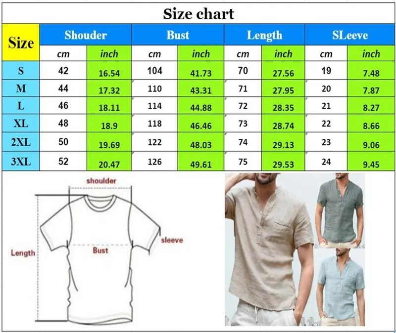 Male Short Sleeve Linen Button TShirt Vneck Fashion Summer solid Casual Cotton Linen T Shirts Blouse Tees Men Clothing 220615