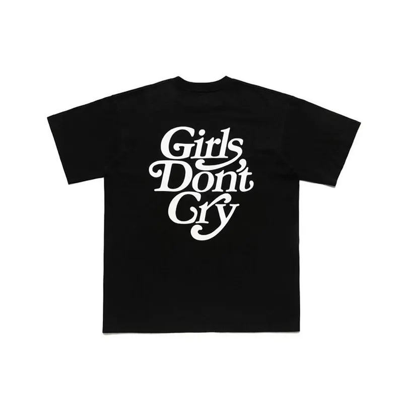 Girls Dont Cry Human Made T shirt Men Women Cotton Quality Black White Letter Printing Casual T shirts Tops Tee 220712