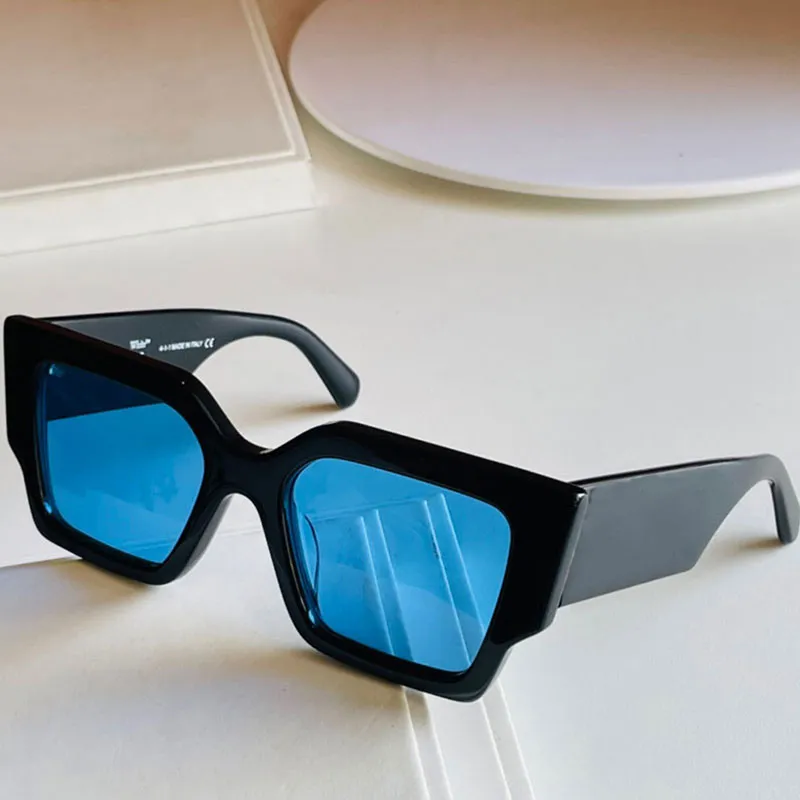 Designer zonnebril voor heren of dames OERI003 modetrend klassiek vierkant all-match vakantiebril brede tempels zwarte zonnebril to256m