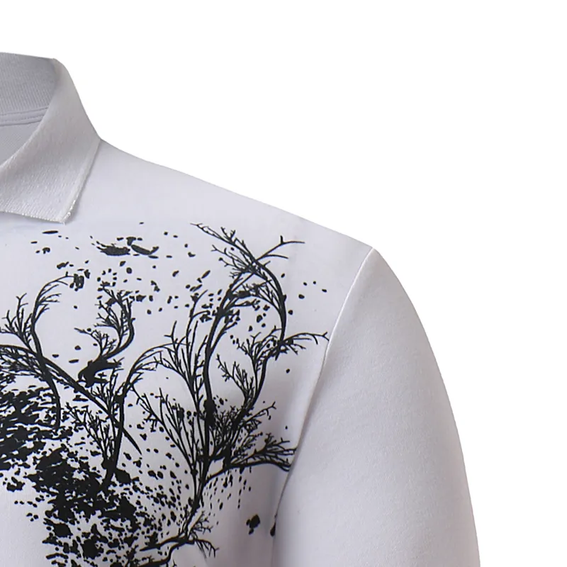 2022 Летняя рубашка поло Хлопок с короткими рукавами мужчины Homme мужской повседневный отворот качества печати одежды бренда плюс размер S-5XL