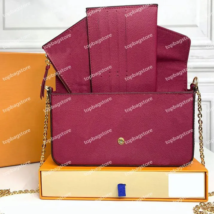 Multi Felicie Pochette Femmes Designer Chain Sacs Portefeuilles Épaule en cuir Poss à bandoulière 2280