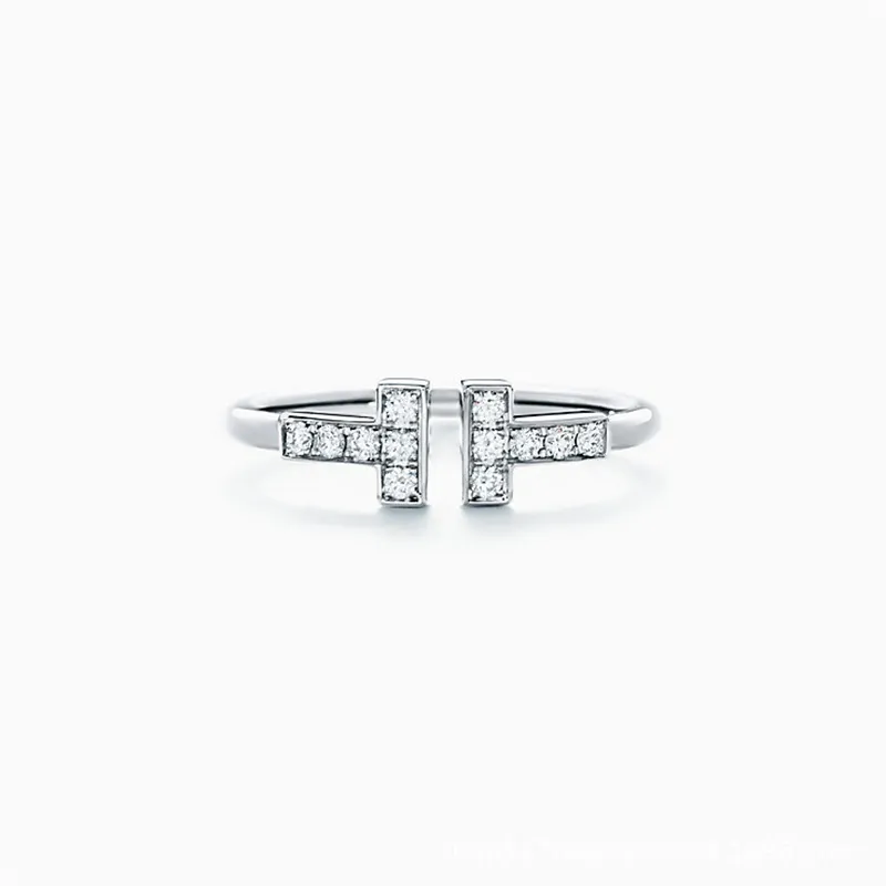 100% 925 STERLING Silver Ring t Collection de forme européenne et bijoux de mode américaine Big Name Madames Luxury Bijoux populaire Char271V