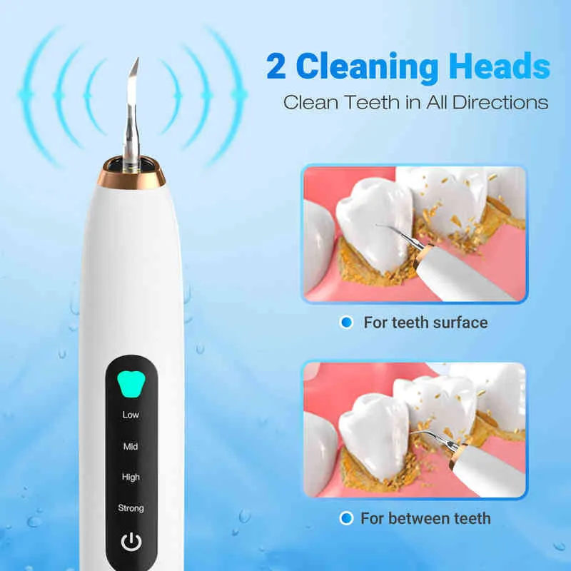 Détartreur dentaire visuel pour dissolvant de tartre de dents nettoyant électrique Plaque de calcul dentaire sans fil enlèvement de pierre 220713