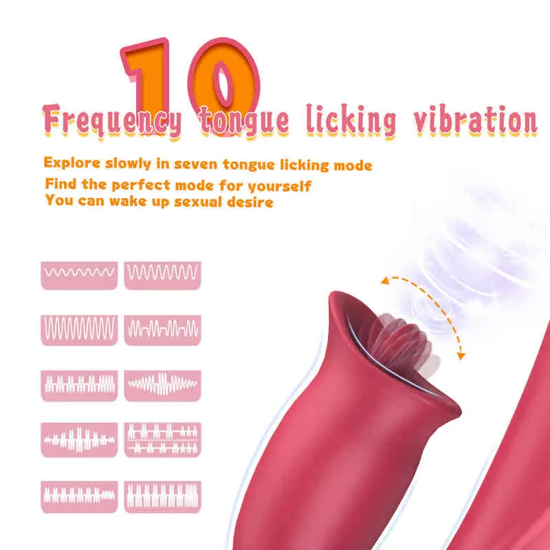 NXY Vibratörler Vibrador Teleskppico De Conejo Para Adultos Consolador Estitorador L Cltoris Y Punto G Lengua Sanal Empuje Vibracin Juguetes 0408