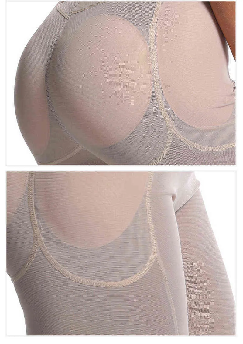 Slimming Tummy Control Panties Pads Booty Hip Enhancer High Waist Trainer Shapewear Belt Body Shaper Bodysuit Sexy Butt Lifter L220802