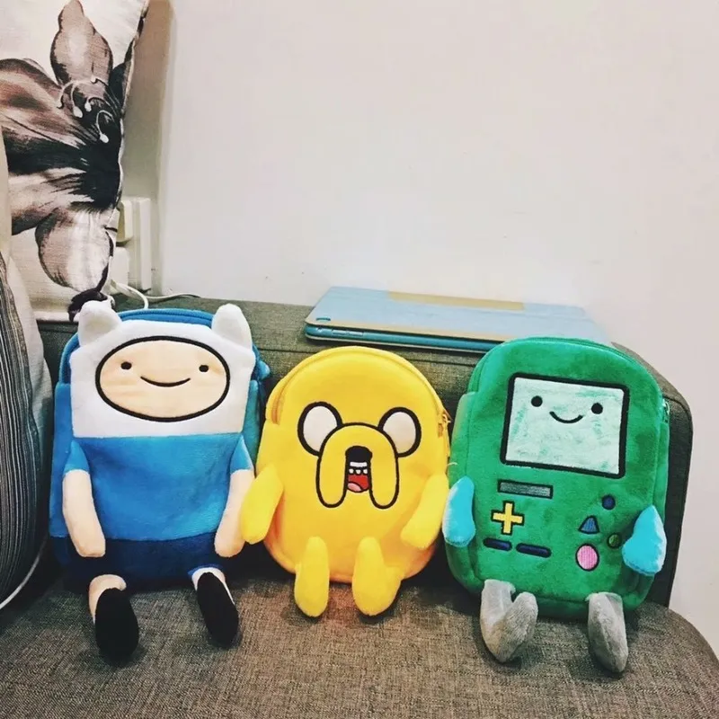 ins Finn Jake Figure Borsa a tracolla Swag Rap Borsa telefono con moneta in peluche anime advanture robert BMO giocattoli bambini 220209