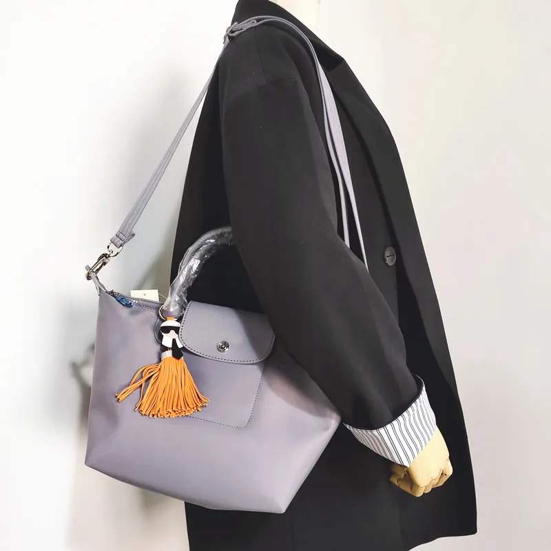 Французские женские дизайнерские сумки через плечо, сумки-мессенджеры, утолщенная нейлоновая сумка, женские универсальные повседневные сумки214l