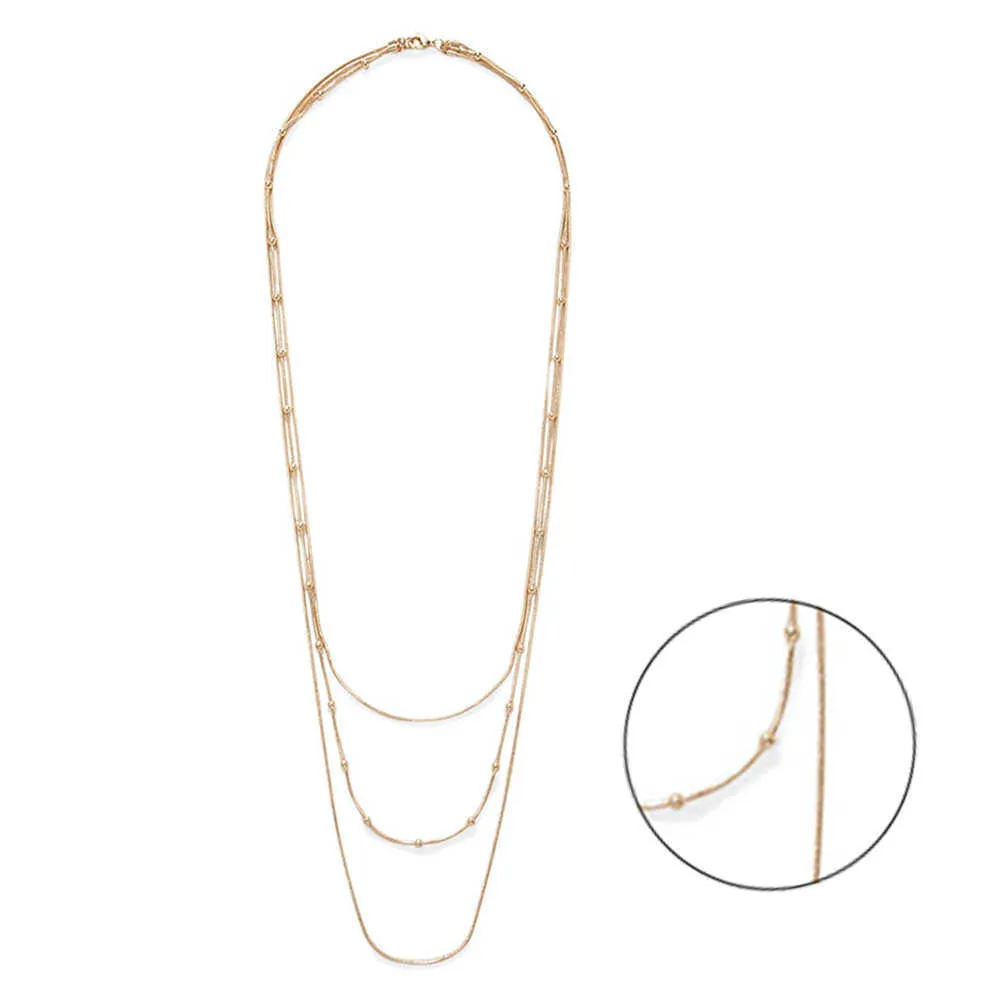 Elegant imitation Pearl Necklace Geometric Trend Clavicle Long Chain Outfit tröja halsband för kvinnor modehals smycken