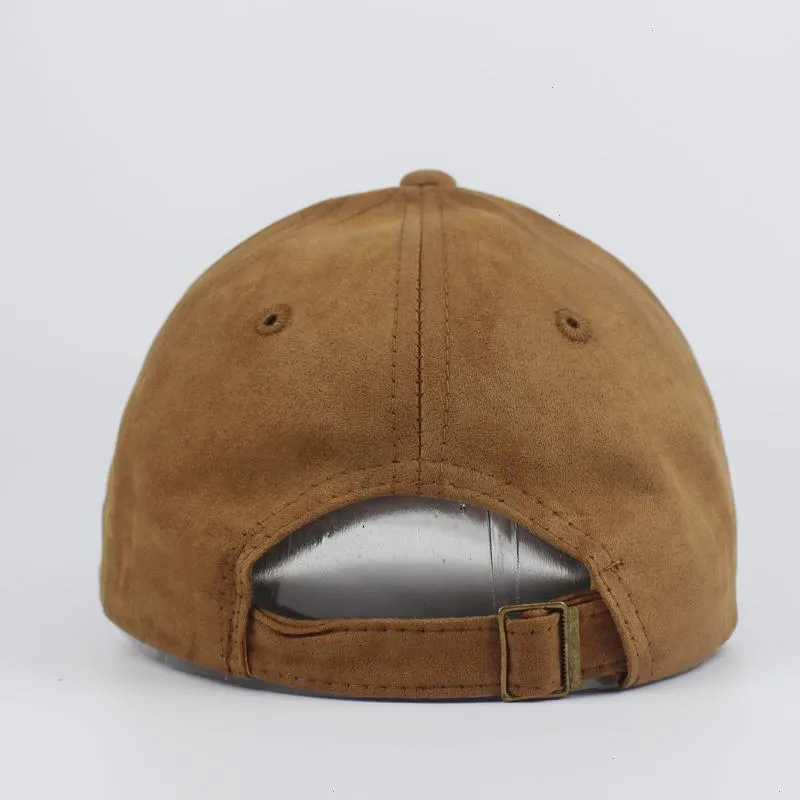 Kapelusze taty dla kobiet i mężczyzn unisex soft zamszowy baseball Cap swobodny solidny kolor sportowy kapelusz regulowany oddychał 280p
