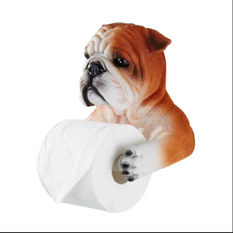 Graue Hundetoilettenhygieneharz Tablett kostenlos Punch Hand Tissue Box Haushaltspapierhalter Reel Spool -Gerät 220613