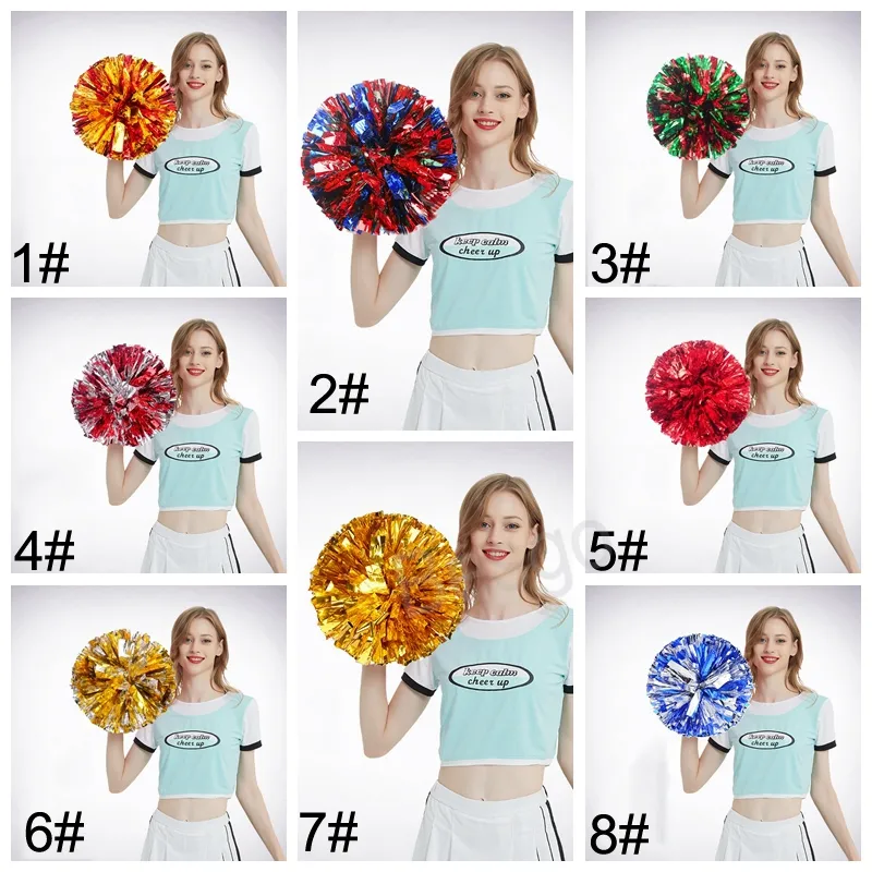 Sport Sports Cheerleader Pom Poms PE Dance Holdhell Flower Ball Concert Cheing Flower Balls Decorazione festa di Natale BH6725 TYJ