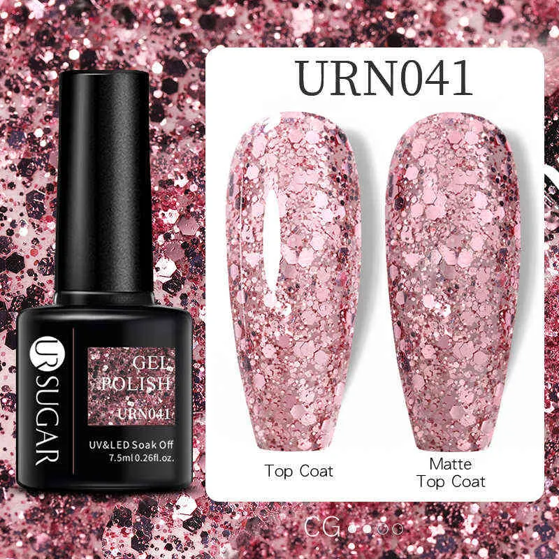 NXY Nail Gel 7 5ml Vernis Rouge Violet Glitter Lampe Semi Permanente Vernis Soak Off Art Design Tout pour Manucure 0328