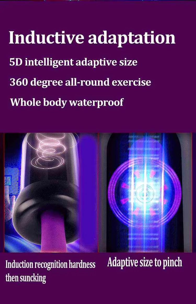 Nxy masturbators 5d intelligentie zelfaanpassing mannelijke seks penis pomp volwassen speelgoed voor mannen vagina fucking machine masturbardor masculino 220507