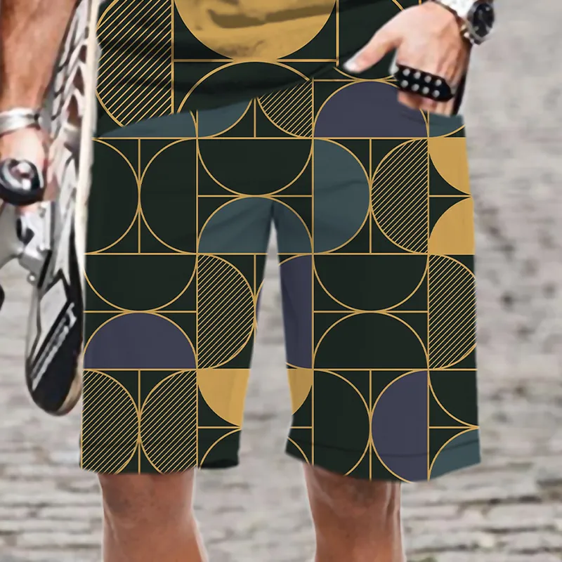 Pantalones cortos para hombres Pantalones cortos casuales para hombres Patrón de moda suelto Harajuku Beach Ropa para hombre Ropa de calle de gran tamaño Divertido Cómodo 220624