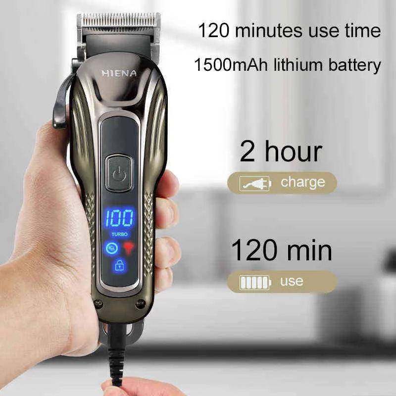 Coiffe de coiffure de coiffure professionnelle Ensemble de finition électrique rechargeable Machine de coupe Barbe Rasoir USB sans fil HA4415530