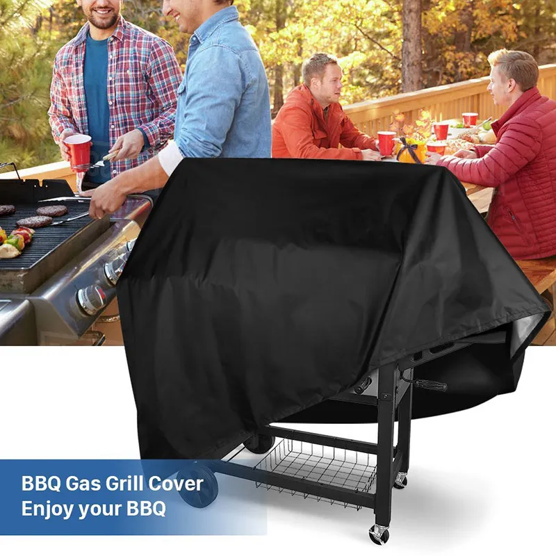 Walfos Cover Cover Cover BBQ Outdoor Rainproof Gustproof Hucked for Gas Charcoal Electric 220531