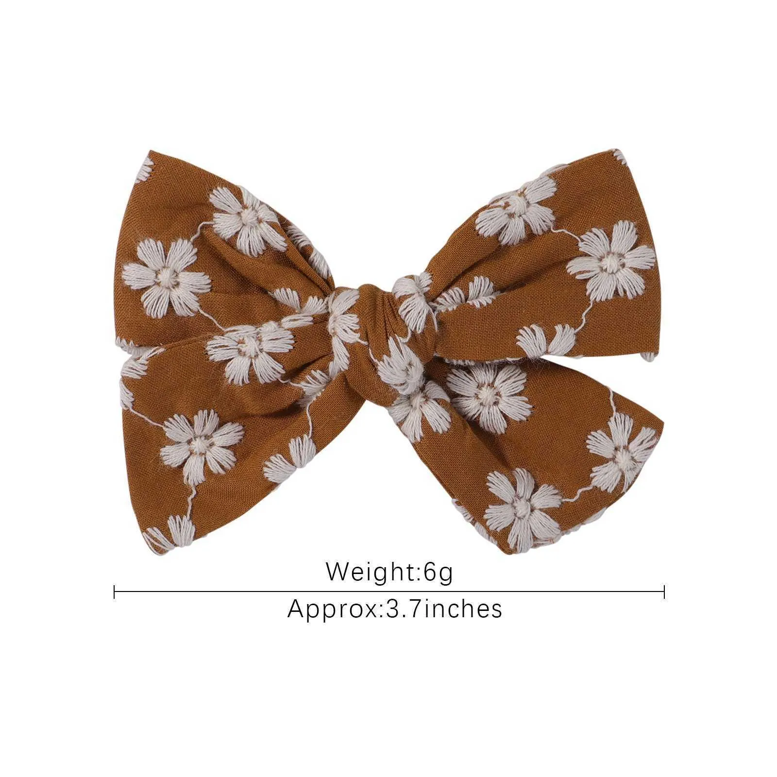 Idyllic broken flower bow knot hairpin simple college style candy color cloth horsetail clip hairdressing 2604