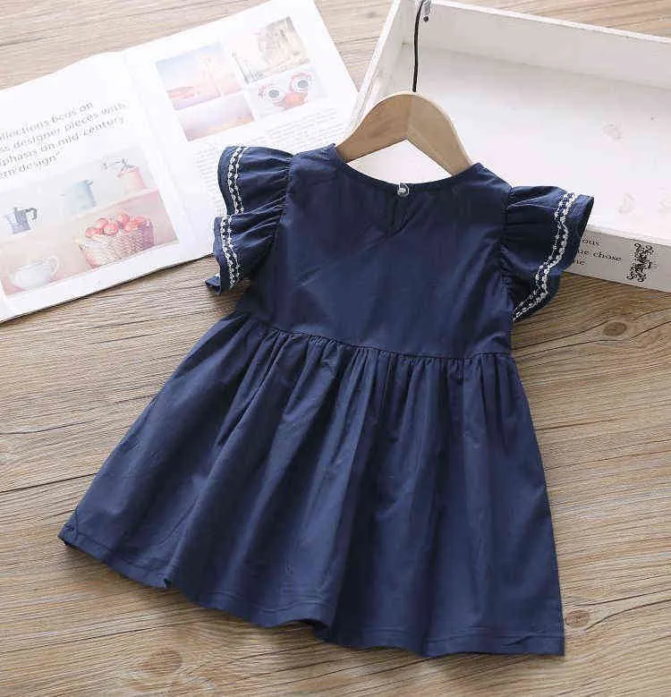 Bébé robe d'été filles robe 2020 nouveau bébé robes gland évider conception princesse robe enfants vêtements vêtements pour enfants G220506