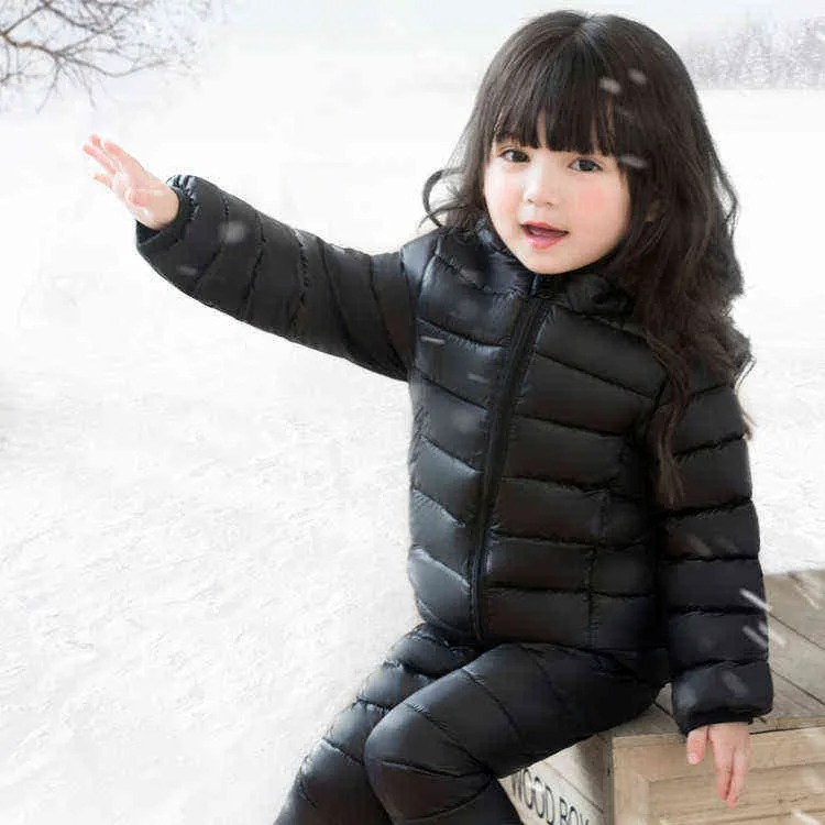 Jaqueta de inverno para meninas conjunto de roupas infantil terno de inverno jacket jacket meninos jaqueta jeans jeans terno snowsit para meninos j220718