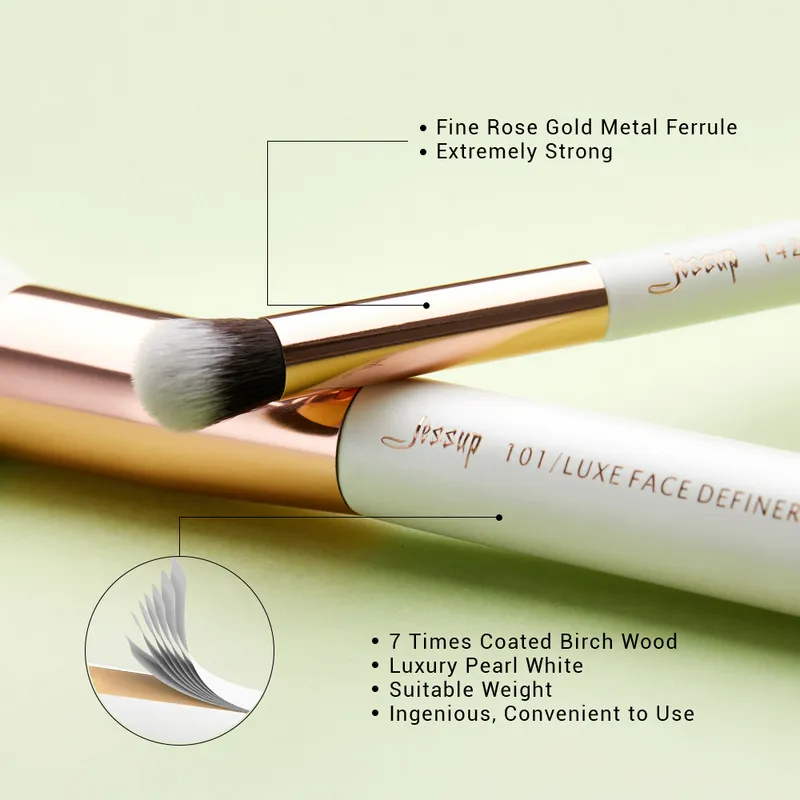 Jessup brushes Professional Makeup Brushes Set Make up Brush Tool Foundation Powder Definer Shader Liner 220722