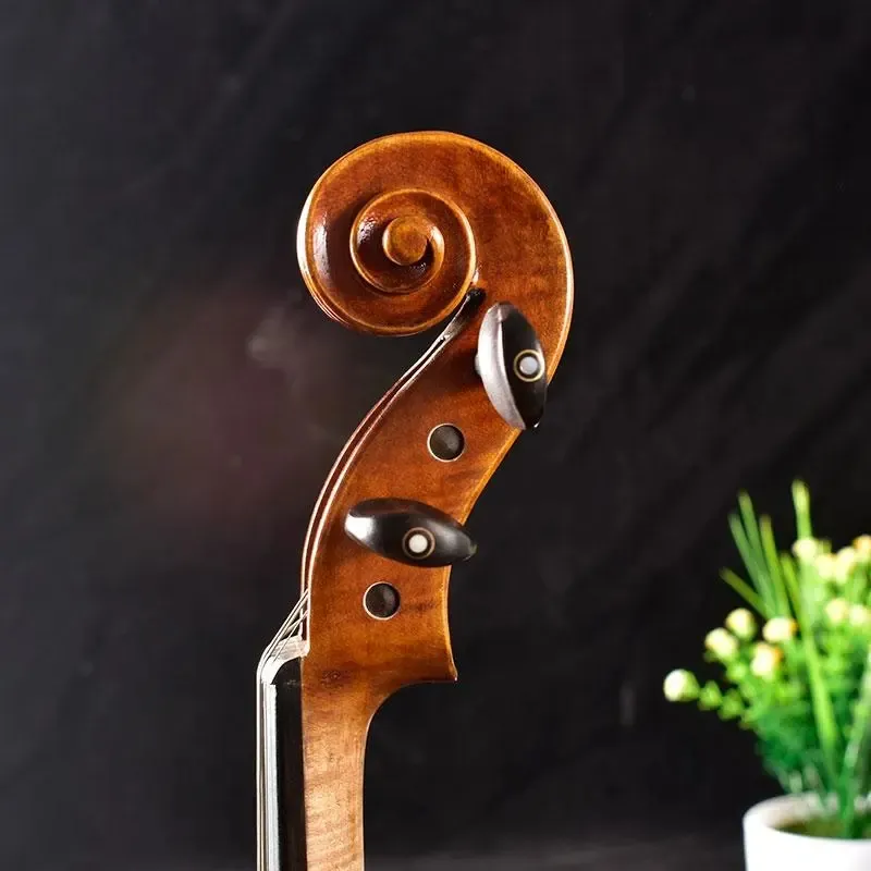 Klassieke solide hout viool volwassen kinderen professionele viool 4/4 volledig assortiment tijger gestreepte violines snaarinstrumenten