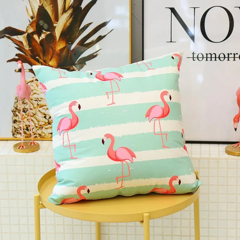 Feestdecoratie Bruiloft Decor Roze Flamingo Gunsten Kussen Kussensloop En Geschenken Verjaardag DIY Decoraties Supplies251R