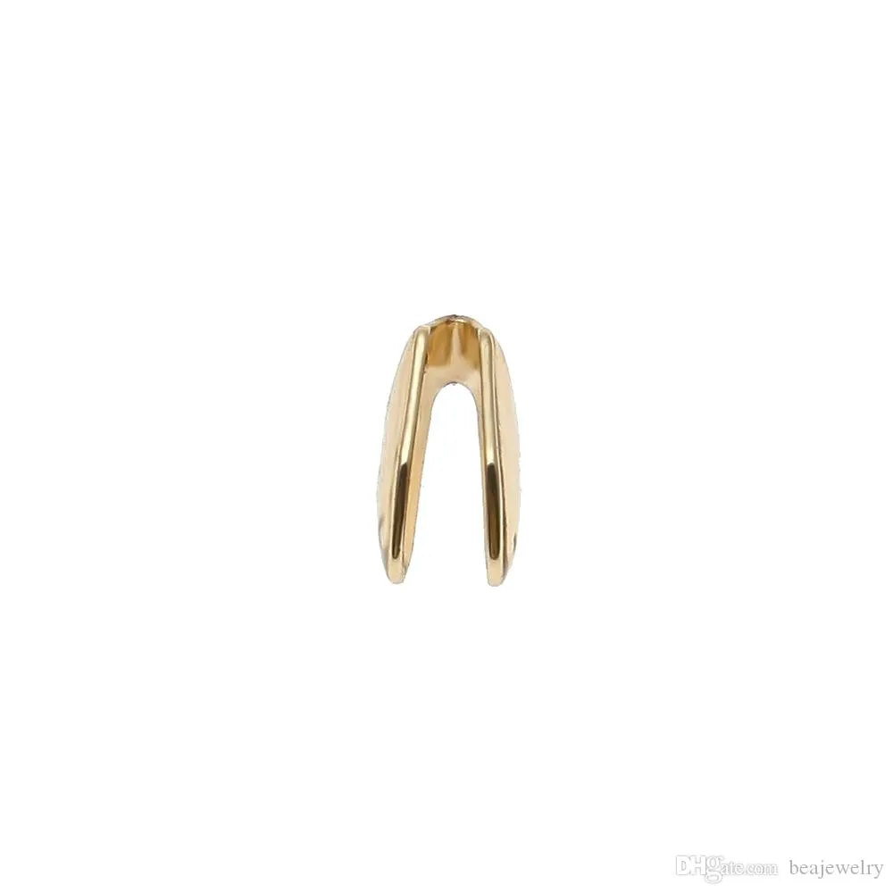 14K Gold Plated Single Tooth FANG Grill Cap Canine Teeth for Man Hip Hop Custom GRILLZ