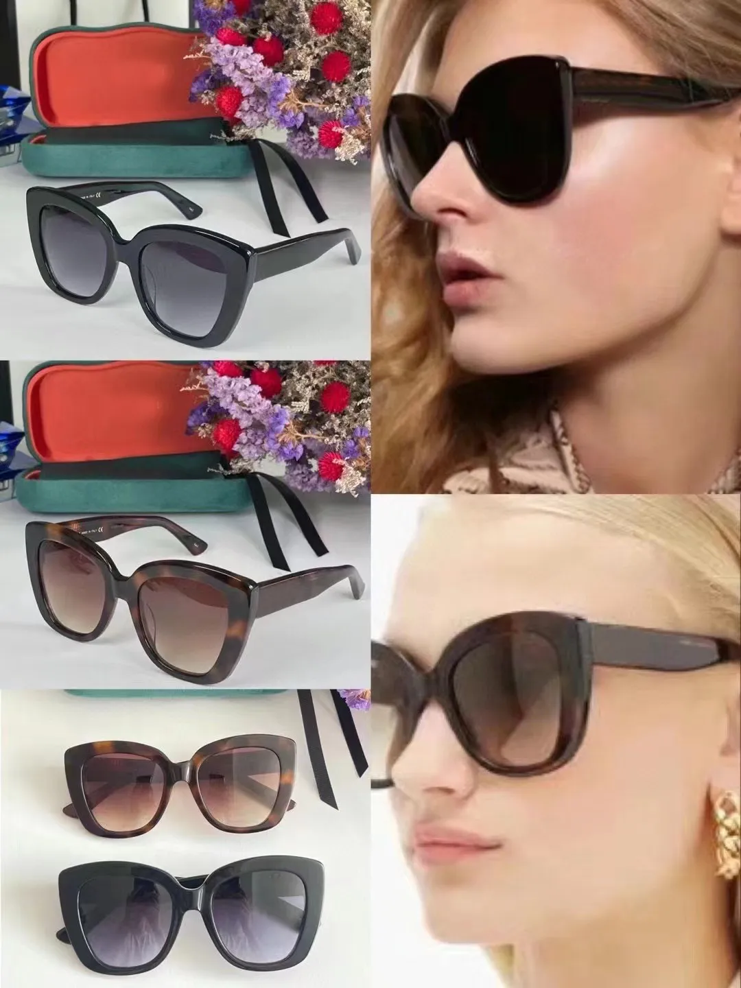 여자 선글라스 남성 남자 태양 안경 0327 0328 패션 스타일 보호 눈 UV400 렌즈 CASE216F로 최고 품질