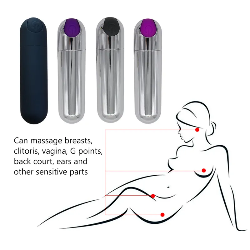 Vaginal Vibrators Massager 10 Frequency Strong Clitoris Stimulator Dildo Bullet Vibration G Spot sexy Toys For Women USB Charge