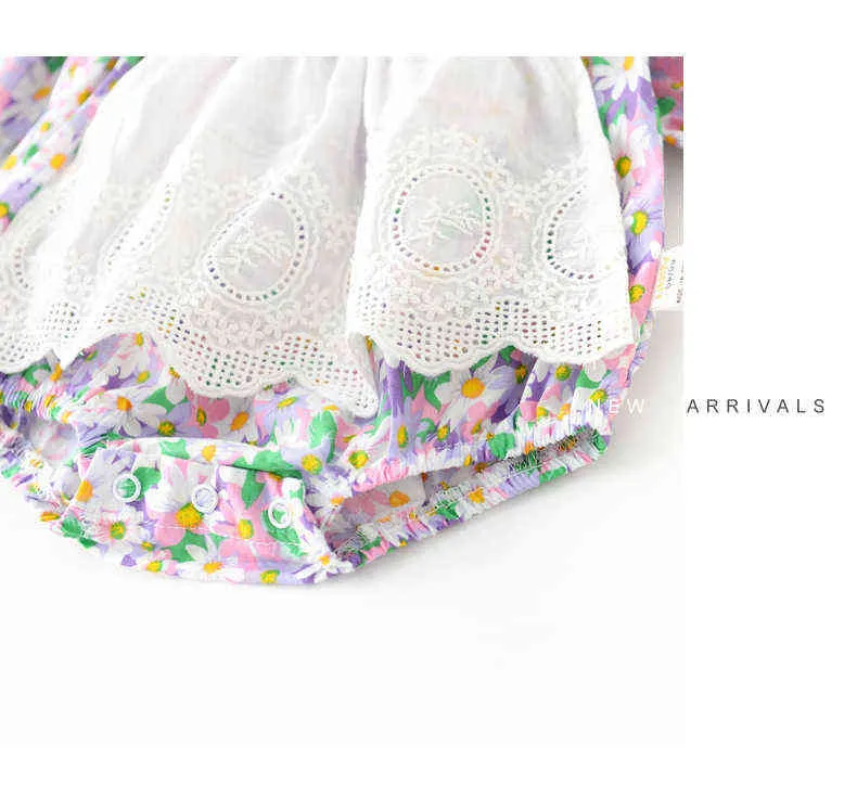 2021 Abbigliamento bambini abbinato Sorella grande Sorellina Abiti in cotone con stampa floreale 2 pezzi Set Neonate Pagliaccetto Todder Vestito ragazze G220510