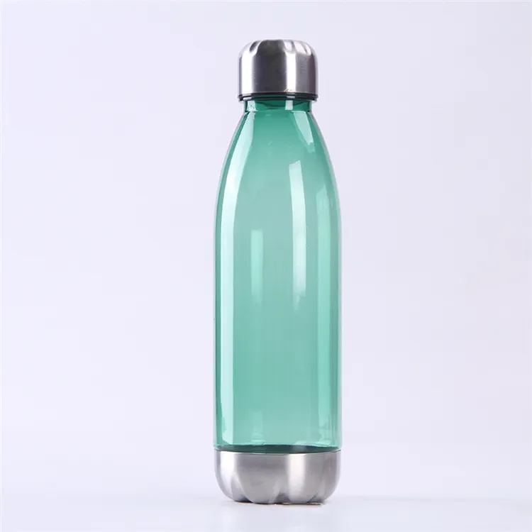 Accueil Boissons Bouteilles d'eau de 750 ml Bouteille en plastique Bouilloire de sport Bouteille de coke PS Bouteilles d'eau de mode ZC1035