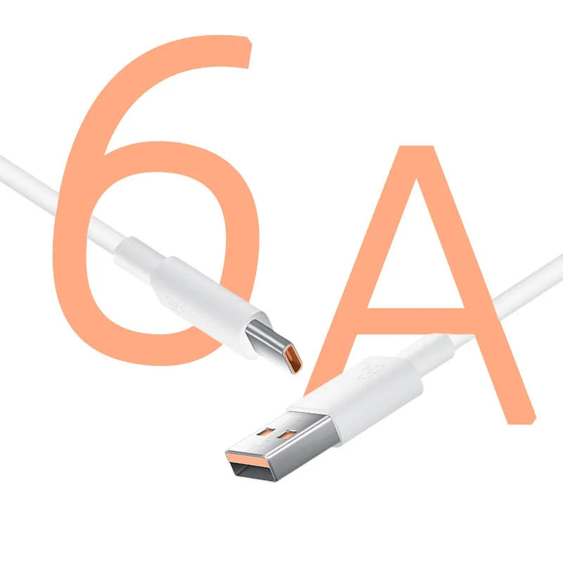 6A Data Cable For Android 6A Super Quick Fast Charging Mobile Phone Data Charging 6A Type C Usb Data Cables