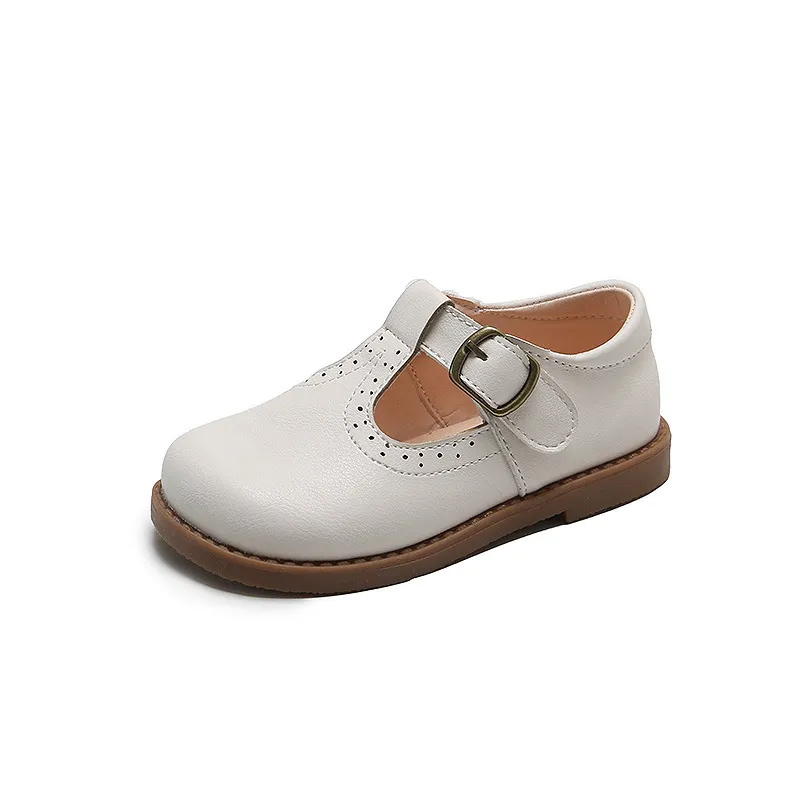 الفتيات Basic Mary S Kids Flats الأطفال الصغار antislippery غير رسمية للأحذية الجلدية للأطفال الأسود 220702