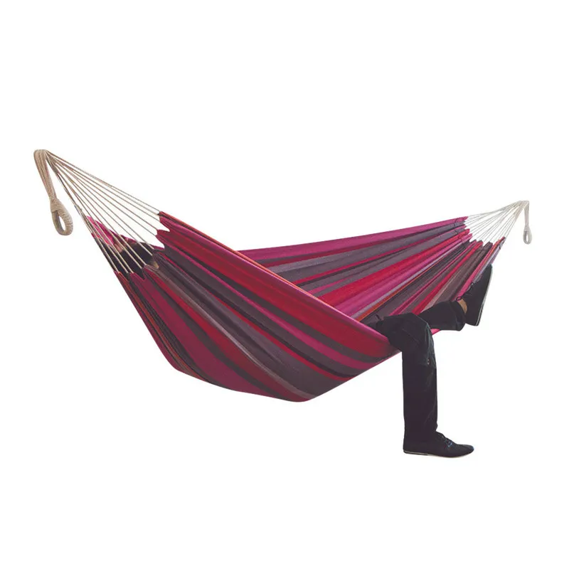 200150cm hamock twoperson hammock camping épaississeur chaise swinging extérieur coule de lit de lit extérieur chaise à bascule pas avec hamac 220606