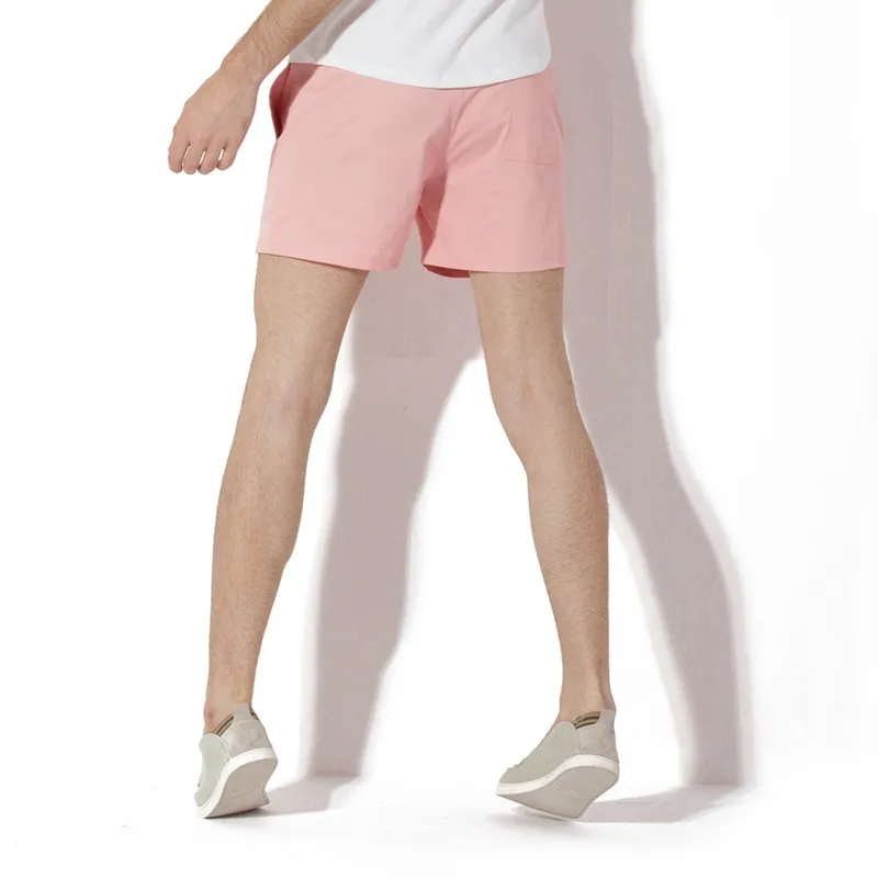 Chegada Casual homem shorts verão rosa 7 cores branco preto azul 220318