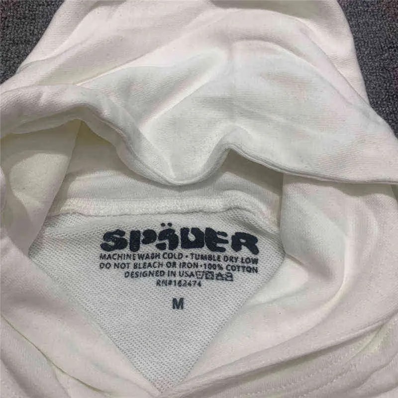 Мужчины женская версия Spider Hoodie Young Thug Whothirts SS Web Spder с длинным рукавом пуловер G220816
