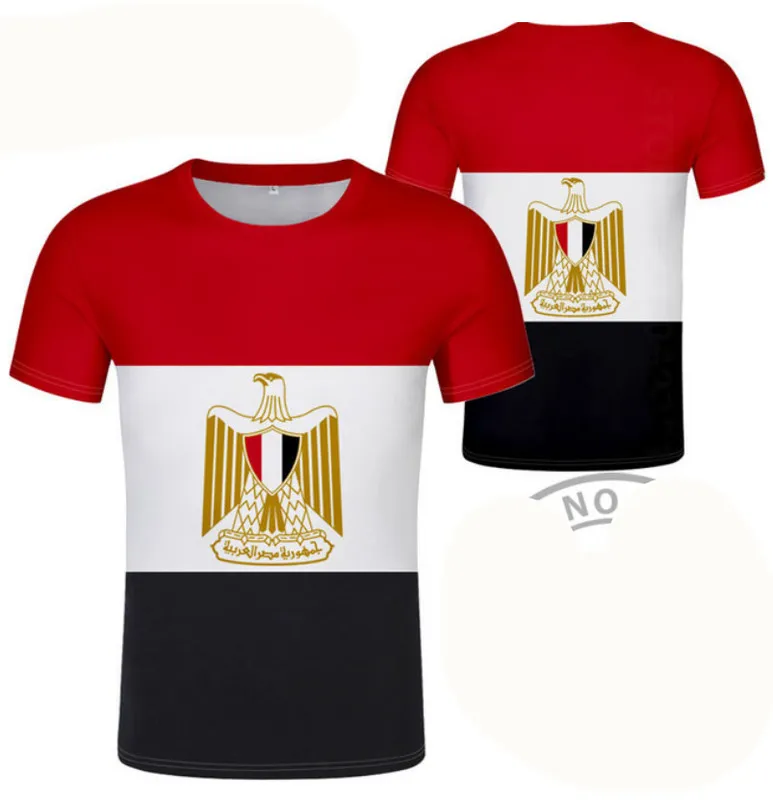 エジプトTシャツ無料カスタムSネーム番号Egy TShirt Nation Flag EG Arabic Republic Egyptian Country Print P o衣類220616