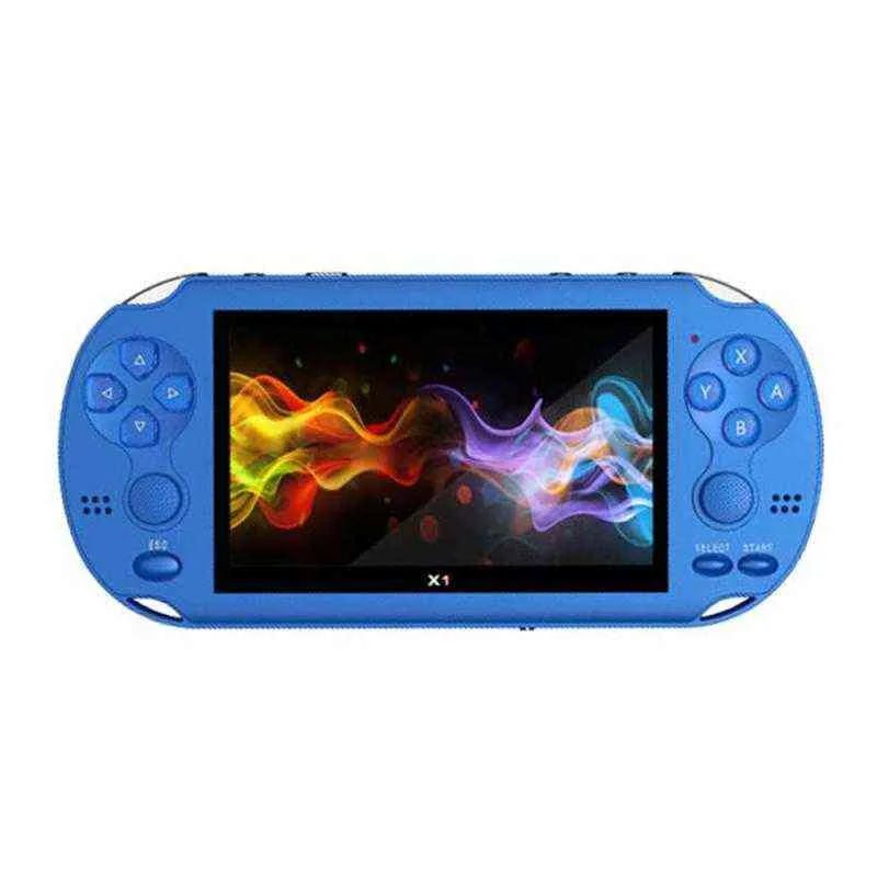 X1 43 Zoll Videospielkonsole 8 GB Speicher Handheld Retro Game Player Unterstützung TV-Ausgang mit MP3-Kamera für NESGBAGame H2204266144923