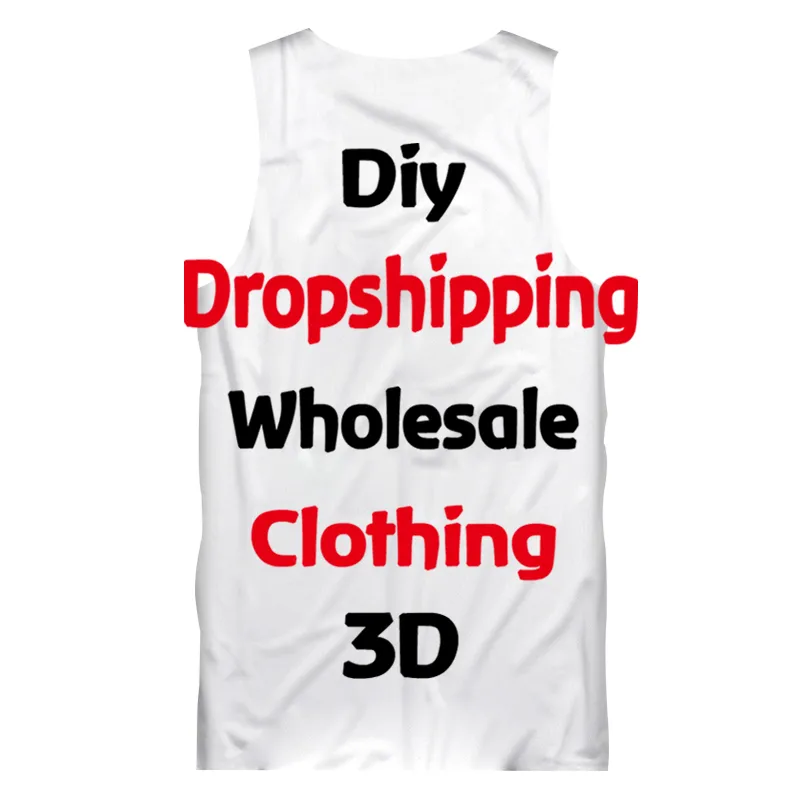 OGKB Drop Wholesale Customized Tank Top Men s DIY Your Own Design 3D Vest Singlets Custom Fitness Sleeveless Tee Shirts 220707