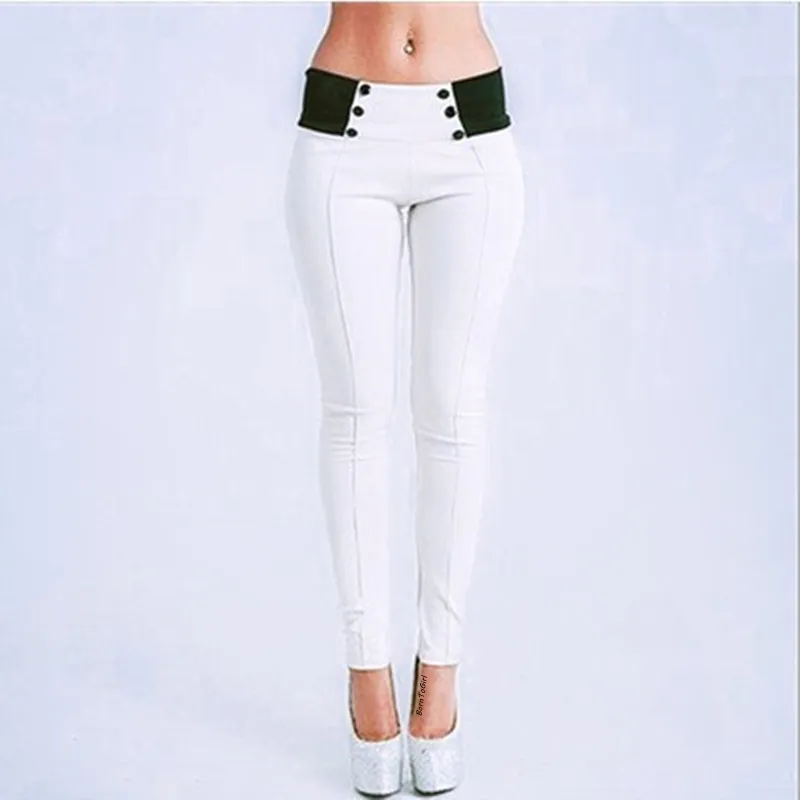 Borntogirl Women High Talle Chude Jeans Leggingi Kobieta Seksowna czarna biała szara rozciąganie cienkie dżinsowe spodnie ciasne dżinsy femme 220701