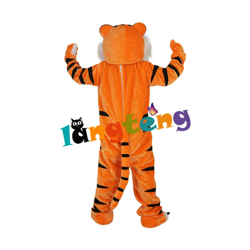 Costume de poupée mascotte 873 Costume de mascotte tigre orange adulte vacances dessin animé déguisement pour la fête