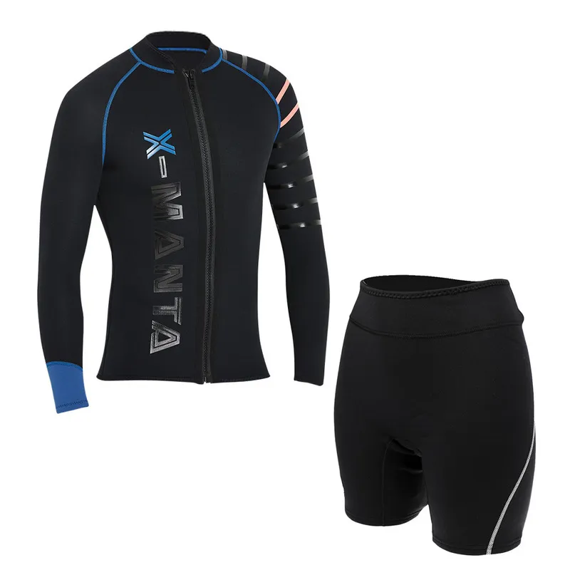 Dive&Sail mens m wetsuit jackets pants long sleeve diving suit Scuba Jump Surfing Snorkeling Wetsuits 220705