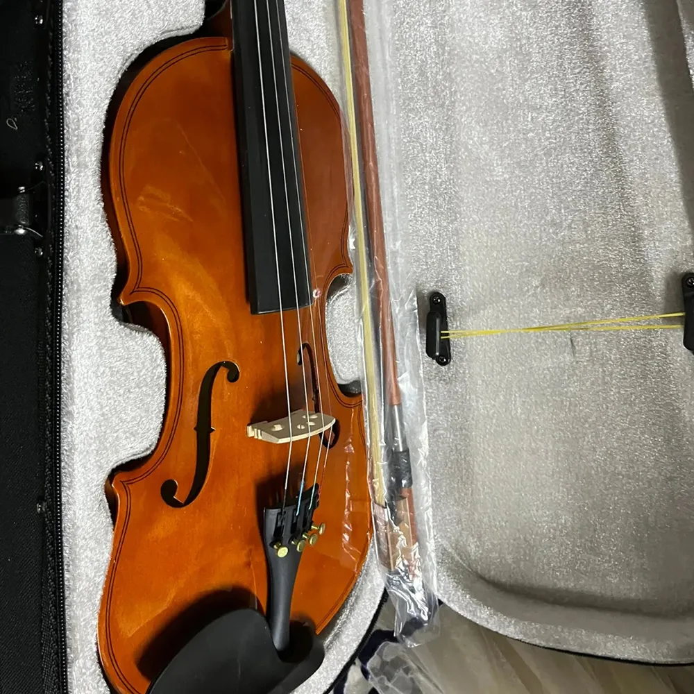 Violino de madeira maciça clássica de madeira de alta qualidade 4/4 1/2 para iniciantes para iniciantes instrumentos de cordas profissionais