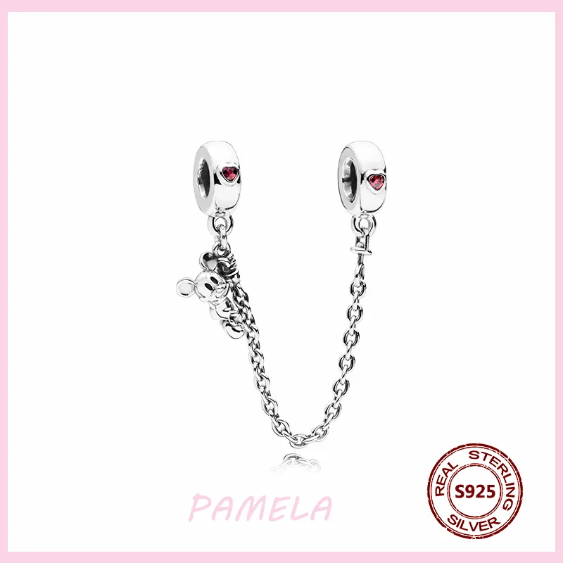 Pamela 925 Sterling Silver Silver Chain Star Flor Charme Presente DIY Para Pulseiras Originais Pulseiras Bangle Jóias Para As Mulheres