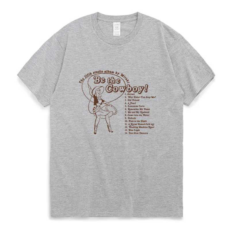 Mitski Bury Me At Makeout Creek T-shirt Muziekkunstenaar Indie Mitski Be The Cowboy Premium T-shirt Mannen Vrouwen Hip Hop Fashion Tees 220708