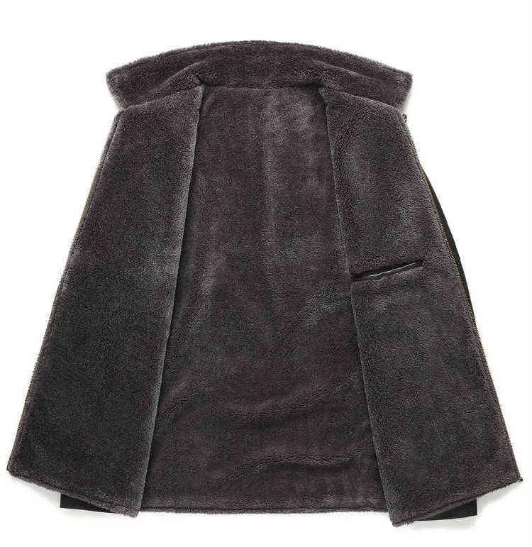 Black Pu Leather Jacket Casual Warm Men Winter Jacket Male Faux Leather Fluffy Jacket Plus Size Faux Fur Thick Windbreaker 5xl 6xl L220725
