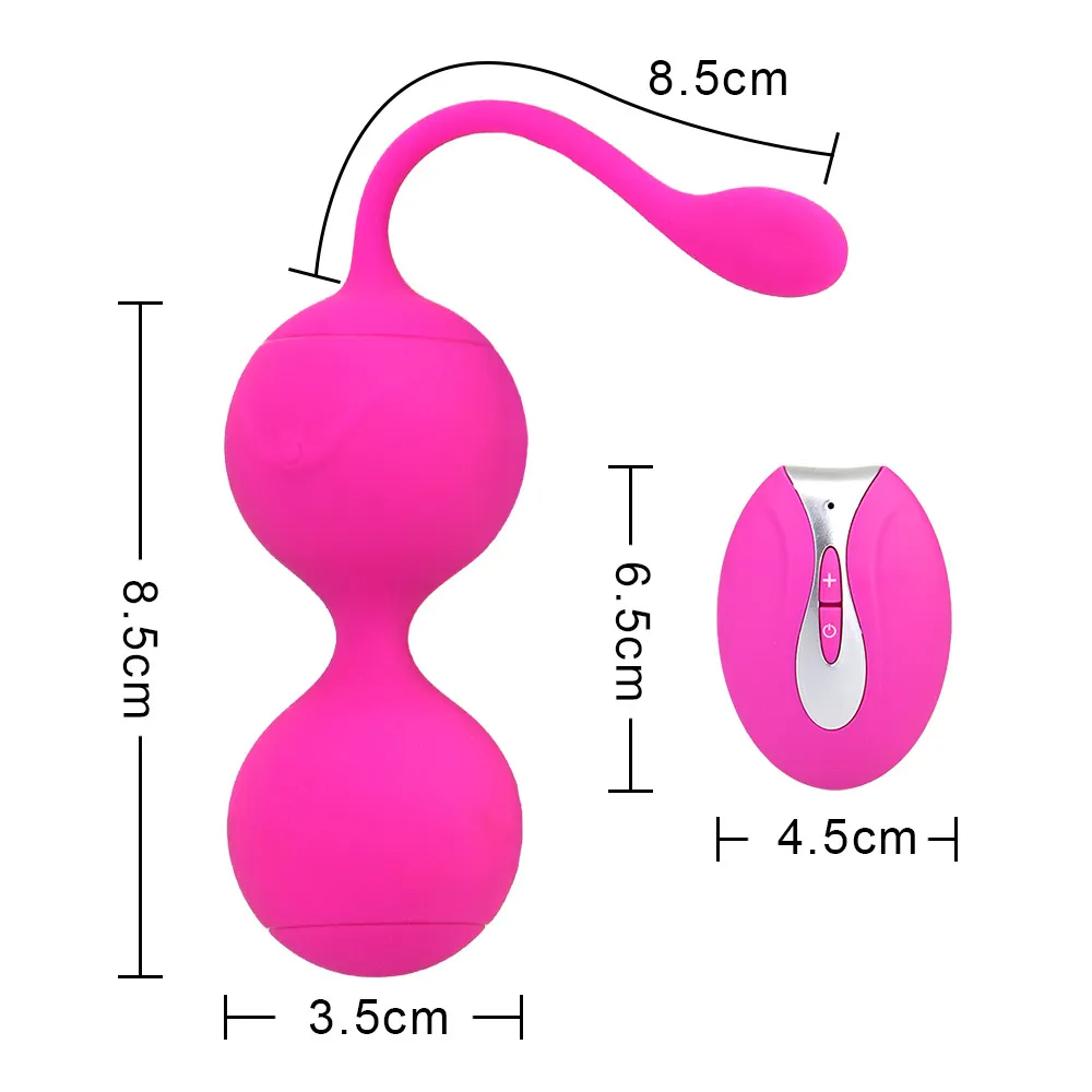 Vibratore del punto G 10 velocità Stringere le palline Ben Wa Giocattolo sexy in silicone le donne Allenatore muscolare vaginale Palla vaginale Kegel